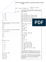 Inequações e estudo do sinal da função quadrática (1)