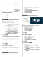 Avaliações 3 Período 6 Ano E Religioso e Geografia