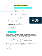 Ejercicios Tipicos de Integracion