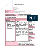 Actividad de Aprendizaje 27 Octubre