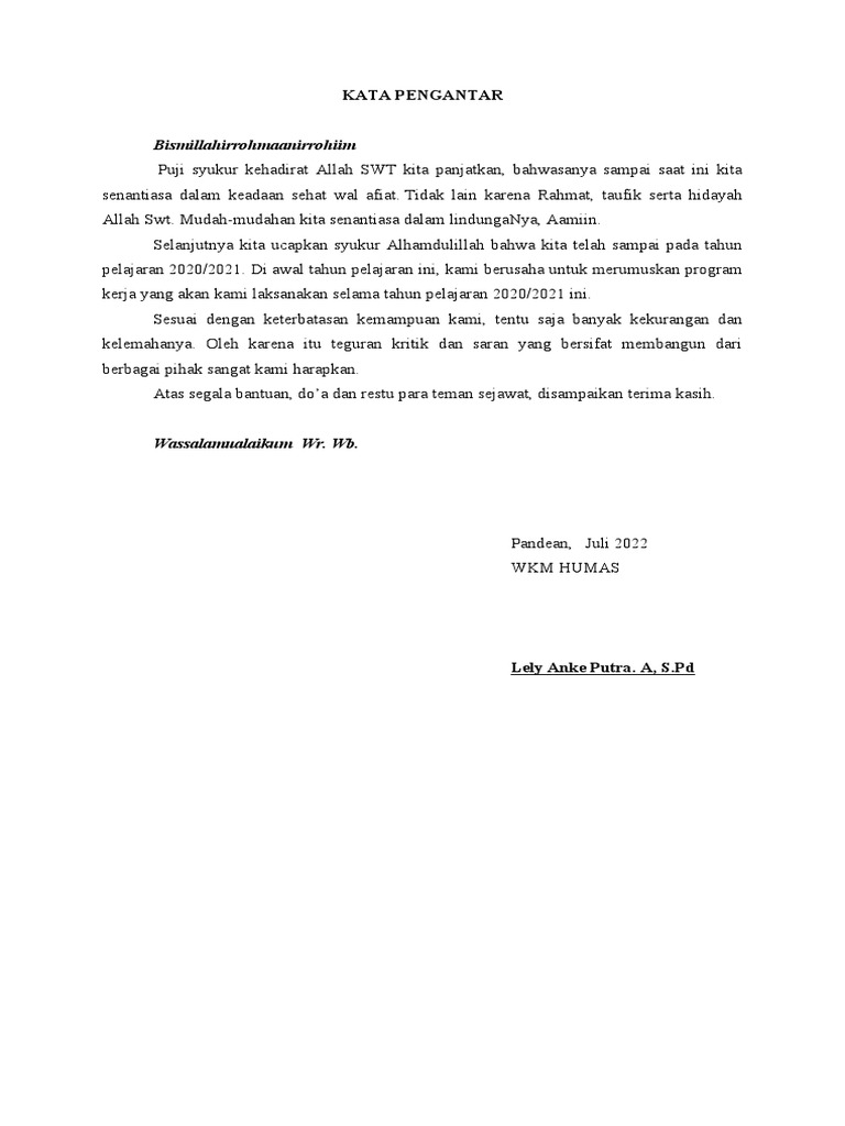 Proker Humas 2022-2023 | PDF