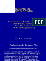 Guidance On Drug Master File System