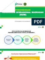 Pengembangan Kurikulum Operasional Madrasah (KOM)