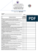 Classroom Assessment Checklist