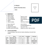 Formulir Duta Genre Riau 2022