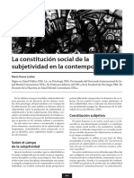 Lodieu     La constituciónsocial de la subjetividad en la contemporaneidad