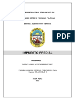 Impuesto Predial Trabajo de Investigación