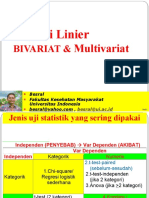 14a-B. Regresi - Linier. Bivar - Multivariat