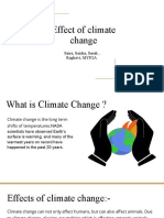 Effect of Climate Change - Saira, Raghavi, Saisha, Sarah