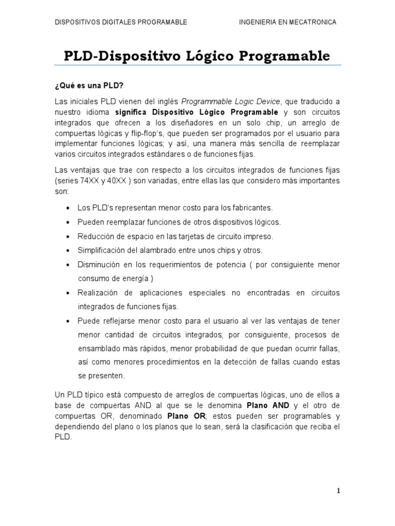 Arquitectura PLD | PDF | Memoria de sólo lectura | Circuito integrado