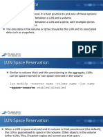 16-05 LUN Space Reservation and Fractional Reserve