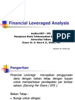 EBIT - EPS Analysis (Financial Leveraged Analysis)