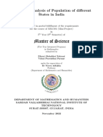 Statistical Analysis of Population Growth in Indian States