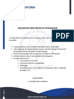 requisitos para proyecto integrador