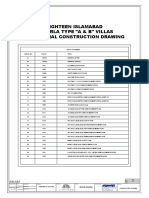 Eighteen Islamabad 10 Marla Type "A & B" Villas Structural Construction Drawing