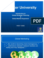 Introduction To Global Strategic Planning and Market Expansion