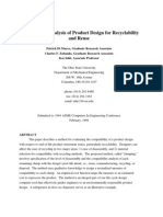 1994 - Compatibility Analysis of Product Design For Recyclability and Reuse