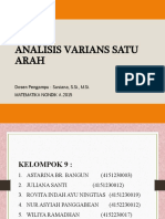 Analisis Varians Satu Arah