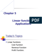 Chapter 5 Linear Functions Application