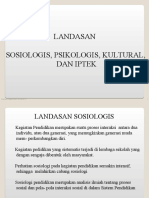 Pertemuan 6 Landasan Sosiologi-Psiko-Kultur Pendidikan