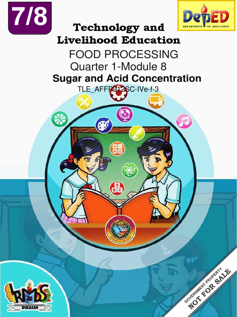 FOOD PROCESS Week 7 Sugar and Acid Concentration PDF