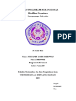 Laporan Praktikum Biologi Dasar Klasifikasi Organisma: Dosen Pengampu: Deidy Yulius