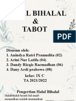 Tugas PAI Halal Bihalal Dan Tabot