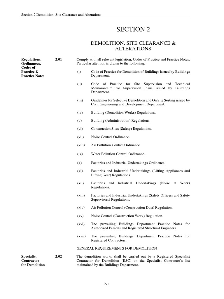 Photo inspiration: Gallery Detail: Demolition And Site Clearance Guidelines Pdf