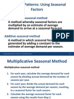 Forecasting - Krajewski - Seasonality Examples