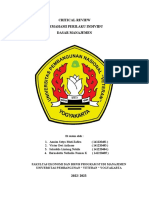 Critical Review Kelompok 6 Memahami Perilaku Individu Dasar Manajemen