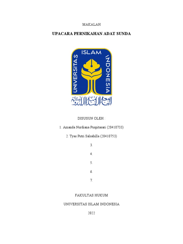 Makalah Upacara Perkawinan Adat Sunda Pdf