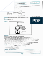Chemistry Activity Sheet