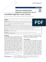 A Case of Subcutaneous Emphysema or Mediastenal Emphysema Use of HFNC 2019