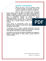 La Empatía y La Solidaridad - Texto Expositivo