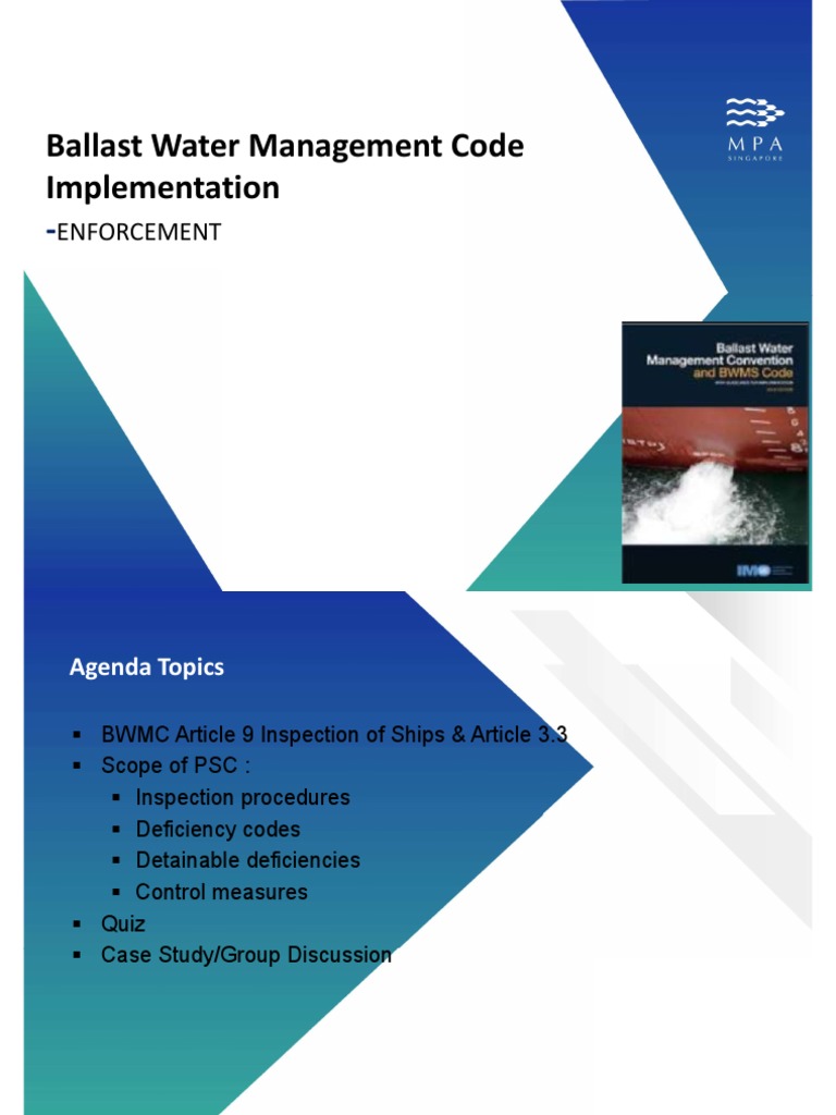 Ballast Water Management Code Overview | PDF