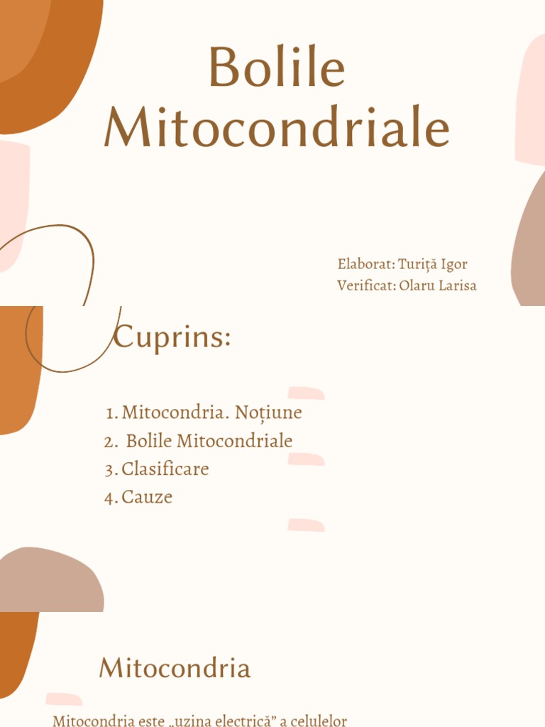 Bolile Mitocondriale | PDF