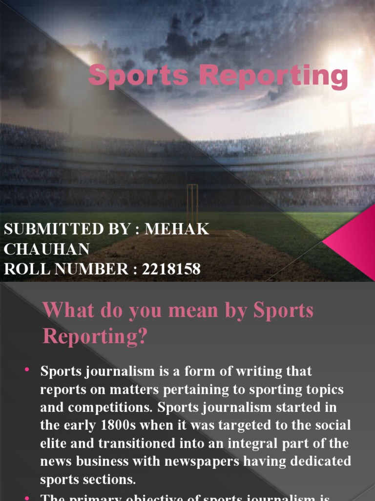Sports Reporting PDF