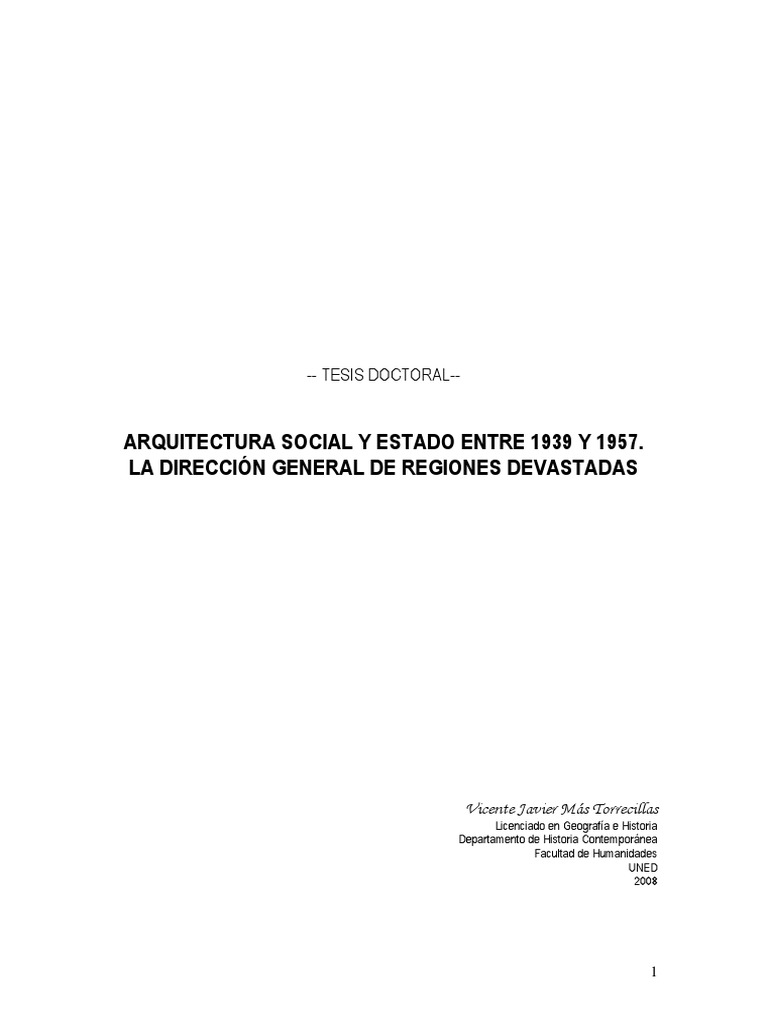 Reconstrucción en España (1939-1957) | PDF