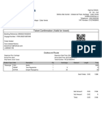 Ticket Confirmation (Valid For Travel) : Outbound Route