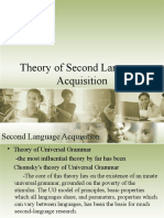 Stephen Krashen's Theory of Second Language Acquisition