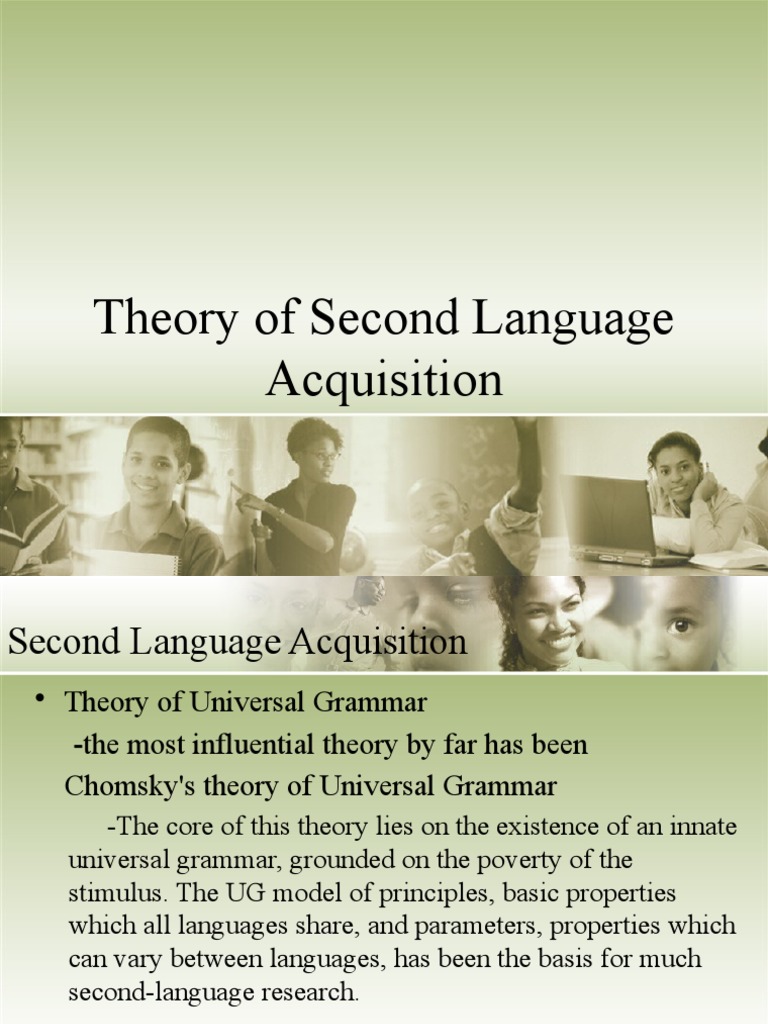Stephen Krashen S Theory Of Second Language Acquisition Year