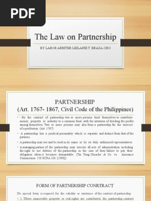 The-Law-on-Partnership