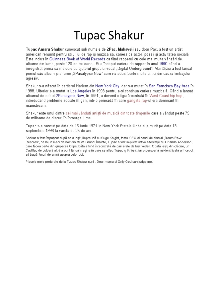 Tupac Shakur | PDF