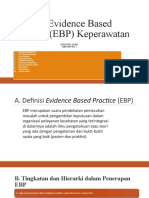 Konsep Evidence Based Practice (EBP) Keperawatan