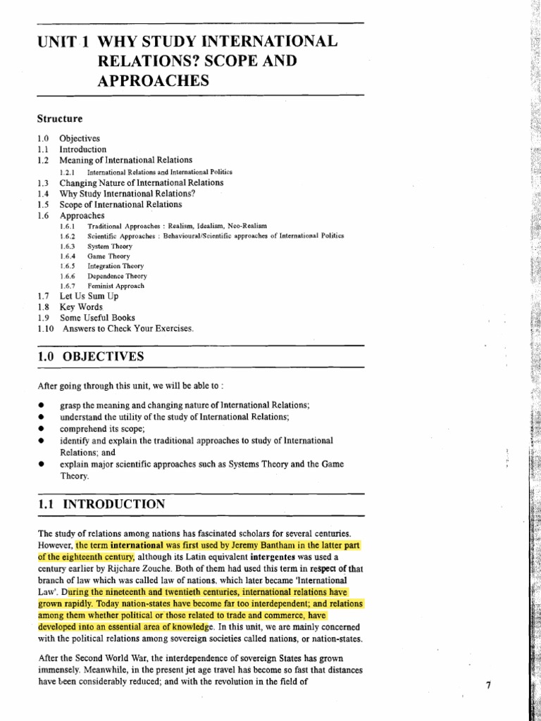 Chapter 1 Why Study Ir O 0 International – VJTUMA