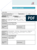8 - Tamplate Permit To Work Template