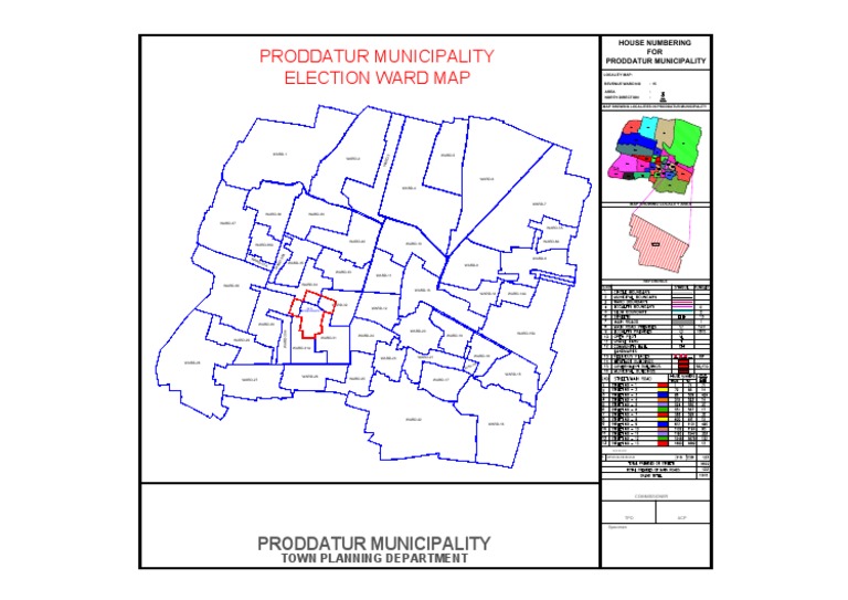 Proddatur Municipality Ward Map | PDF