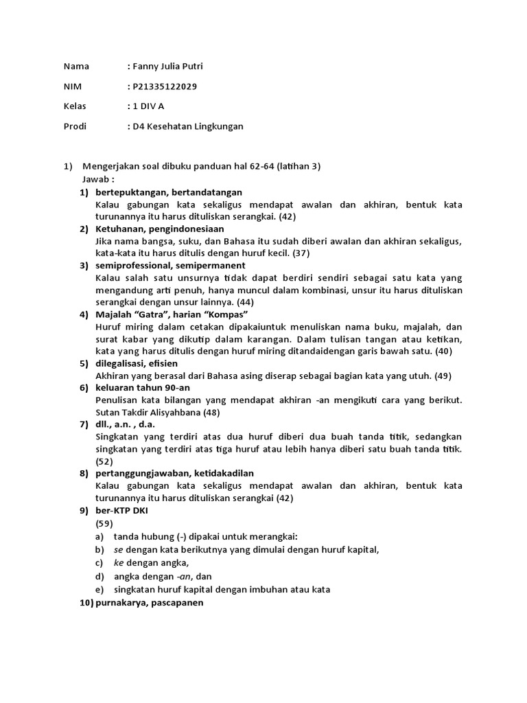 KL 1 D4 A Fanny Julia Putri PDF