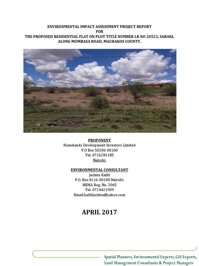 Eia Sabaki | PDF | Environmental Impact Assessment | Waste