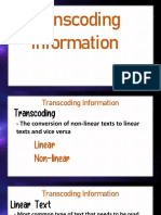 Transcoding Info